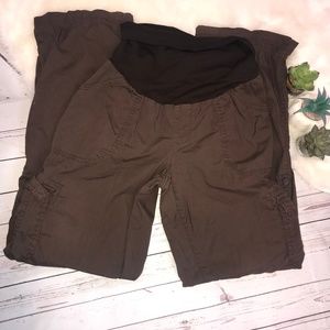 Motherhood Maternity Elastic Waist Cargo Pants